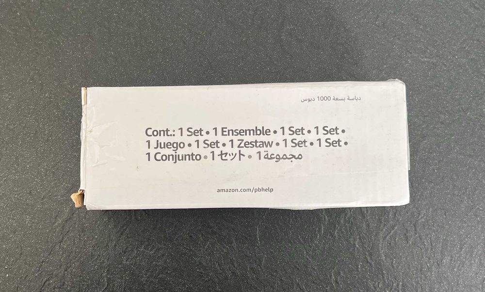 Amazon Basics Zszywacz biurowy 1000 zszywek czarny do 10 arkuszy