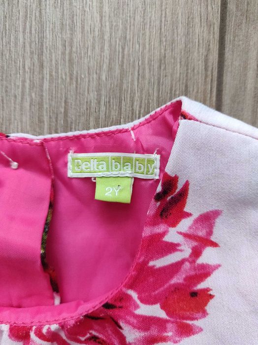 Нарядное платье цветочный принт Belta baby рост 92 см. 2-2.5 гг.