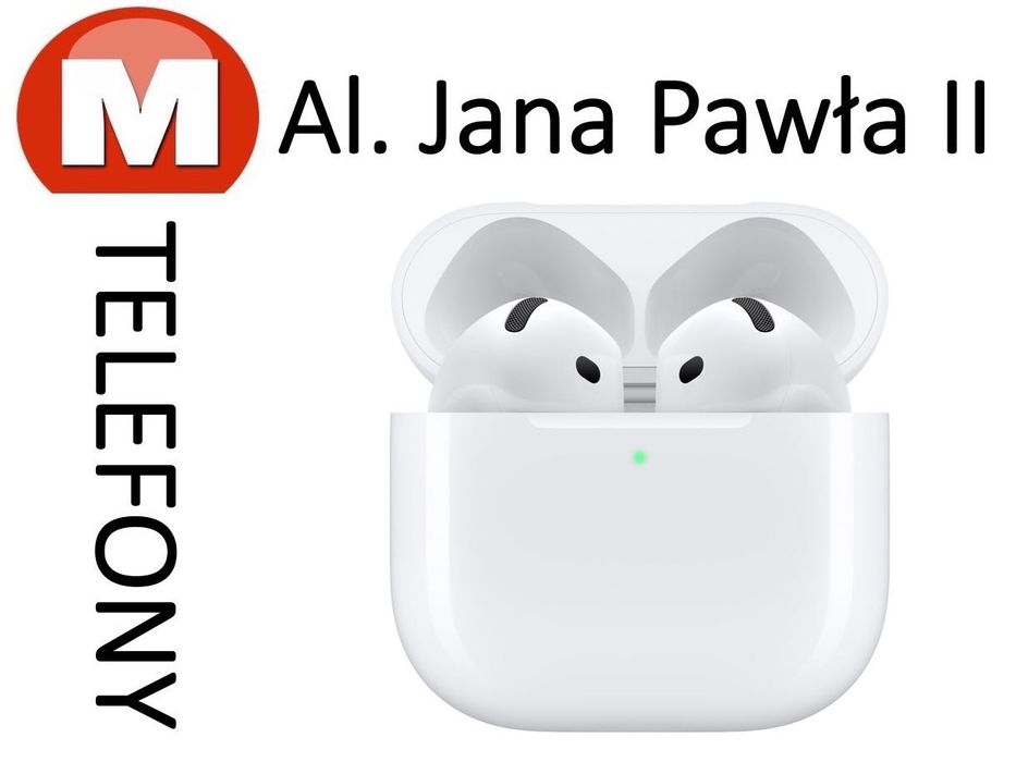 Słuchawki Apple AirPods 4 ANC Redukcja Hałasu Oryginalne AL JANA PAWŁA