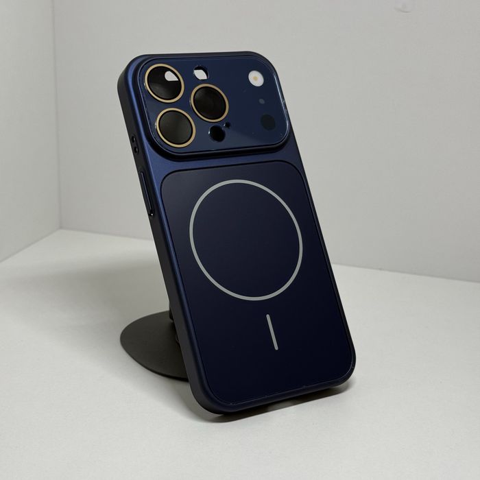 Чохол iPhone 15 Pro  імітаці айфон 17 Ag Glass Matte MagSafe з захистом камер. Чохол айфон 15 про магсейф Матовий