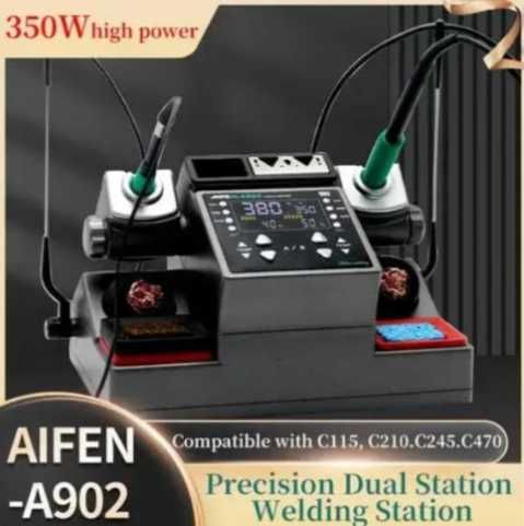 Паяльная станция Aifen A902 C115+C210+C245 9 жал 3 паяльника в наявнос