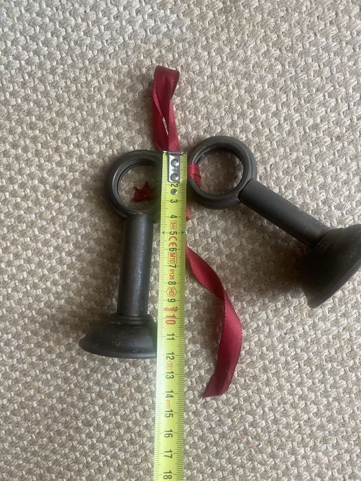 Acessórios em bronze para varão e peça única para pendurar