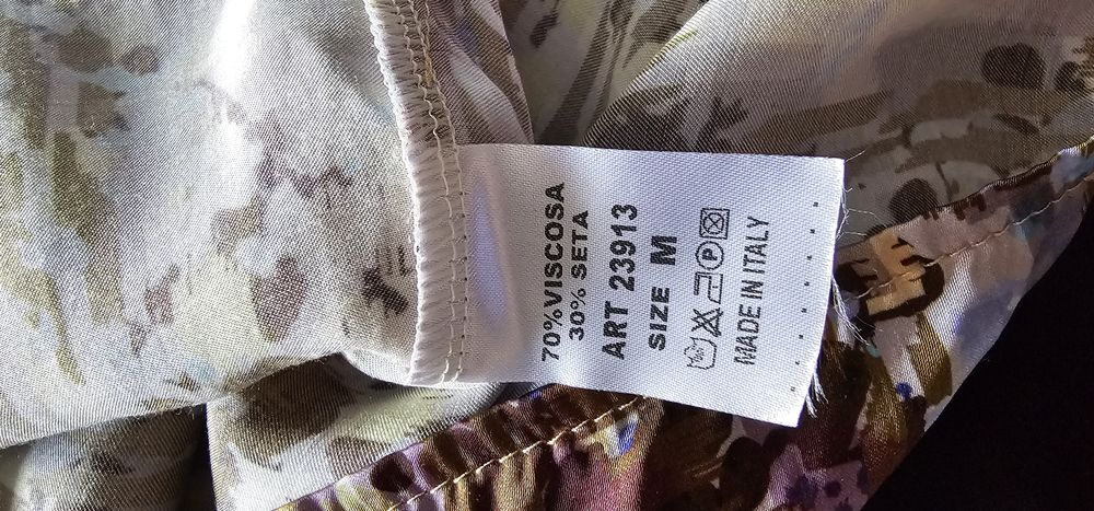 Połyskująca bluzka jedwab wiskoza M 38