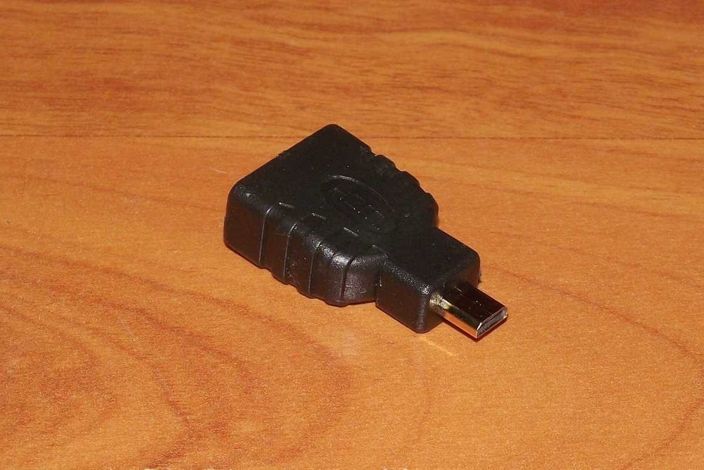 Adapter / przejściówka micro HDMI (M) -> HDMI (F)