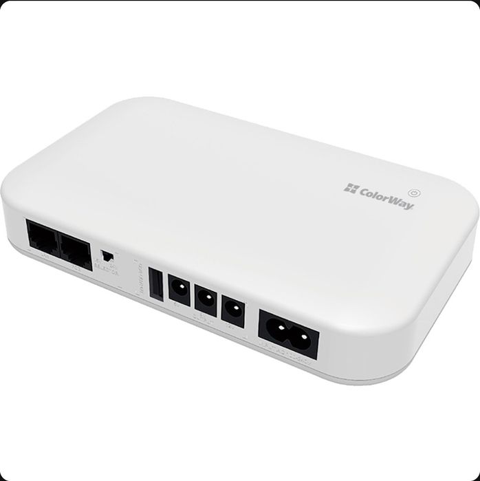 ДБЖ для роутера COLORWAY 10000mAh 21W White (CW-PB100LI3WT)