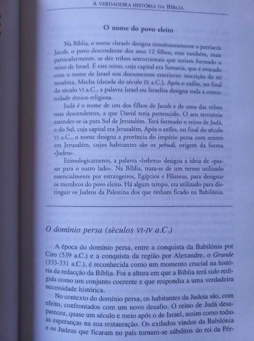 A Bíblia; Lugar da História - Françoise Briquel-Chatonne