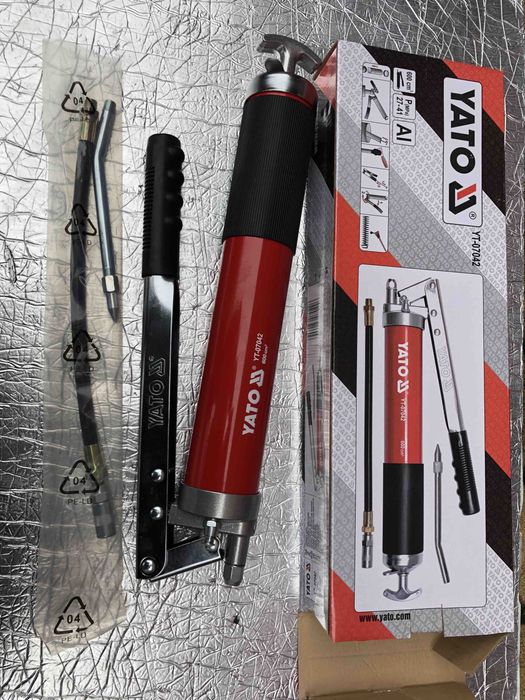 Шприц для смазки двоплунжерний yato yt-07042