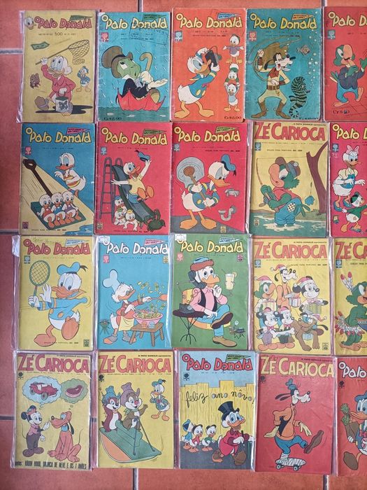 68 Livros desde 1957, Pato Donald/Zé Carioca anos 60/70 e 8 Liv. Cláss