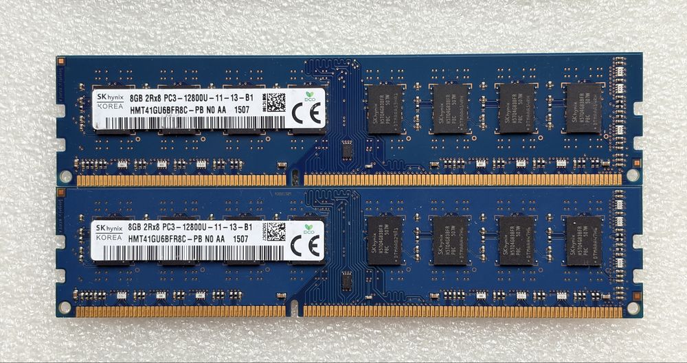 Sk Hynix 16(2x8GB) DDr3 1600MHzHMT41GU6BFR8C-PB