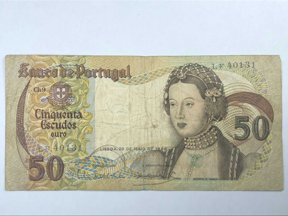 Portugal 50 Escudos 1968 Chapa 9