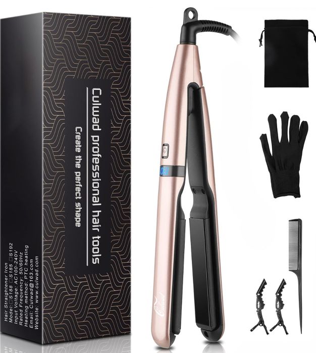 Culwad prostownica do włosów profesjonalna ceramiczna płaska LCD