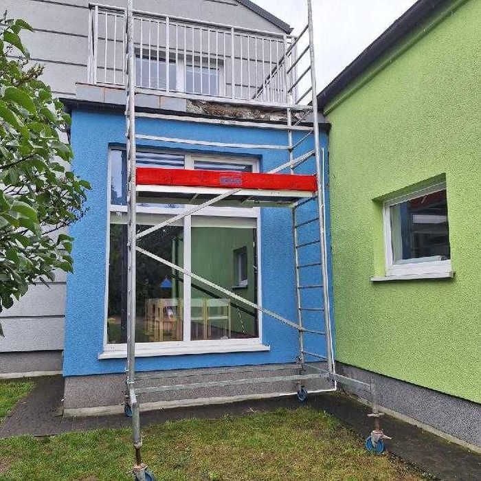 Rusztowanie jezdne, lekkie ( aluminiowe). Wynajem.