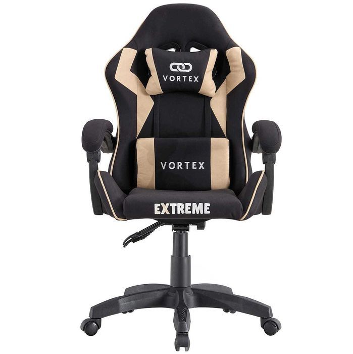 Fotel Gamingowy Vortex Beige - Tkanina, Regulacja