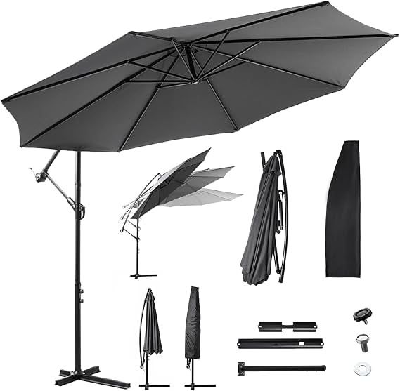 Parasol ogrodowy OMERAI 3M - solidna konstrukcja
