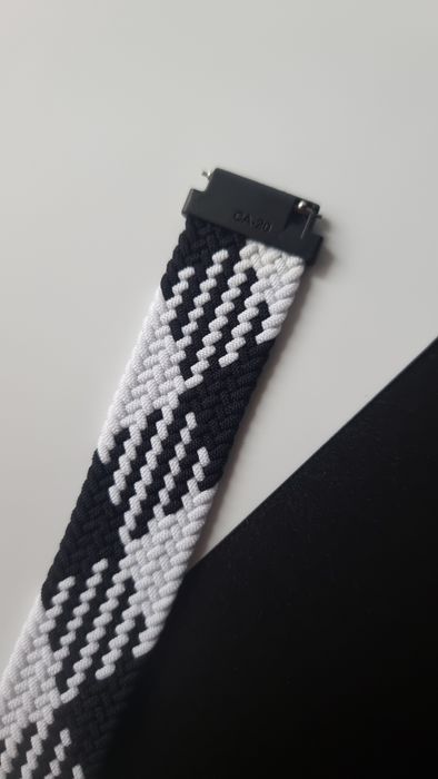 Pasek plecionego materiału 20 mm do zegarka Samsung, Huawei, Amazfit,