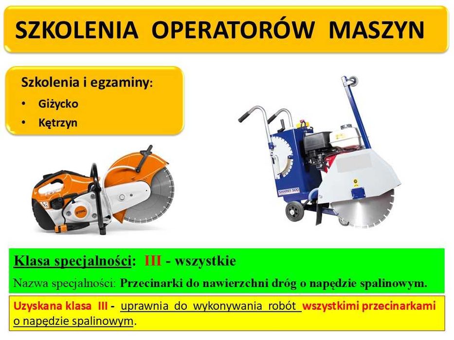 Kurs na koparko-ładowarkę, koparkę, ładowarkę w Kętrzynie i Giżycku