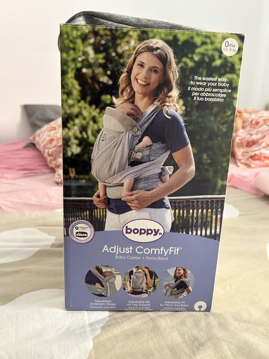 Porta-bebé chicco Boppy Comfyfit Evolution Cinza
