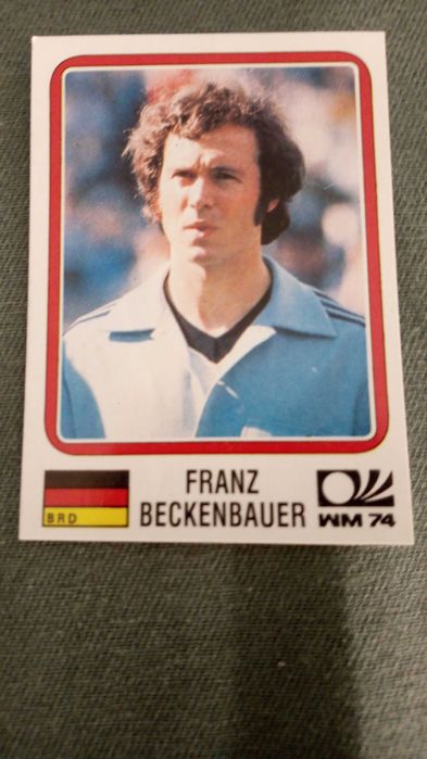 Cromo Panini World Cup Story de Franz Beckenbauer Mundial 74