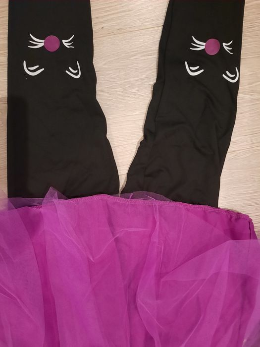 Komplet legginsy plus tunika z tiulową spódniczką