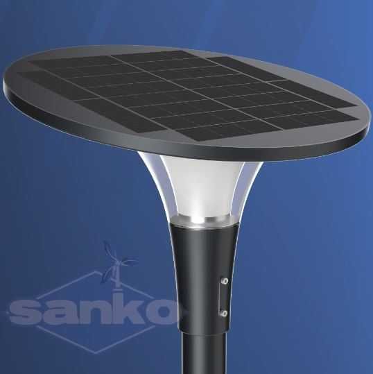 Lampa solarna parkowa LED Sanko ATHENA 18W 3/6 K 2800lm LiFePO4 154Wh