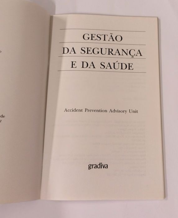 Gestão da Segurança e da Saúde