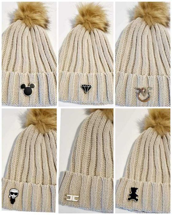 Broszka CC duże – pin złote/srebrne