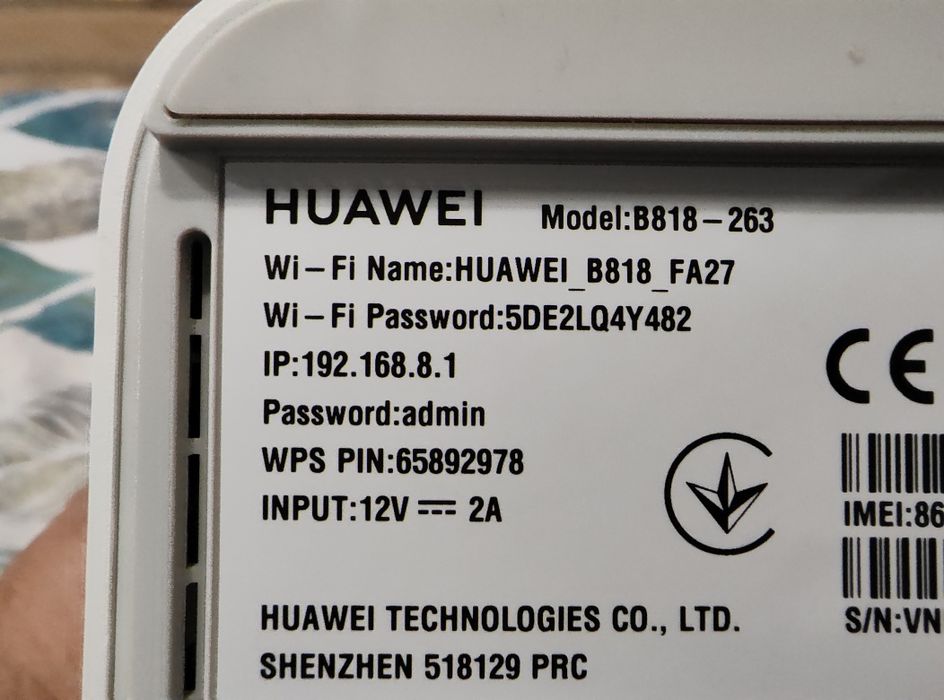 Router Huawei B818 + dwie anteny zewnetrzne MIMO 4x4