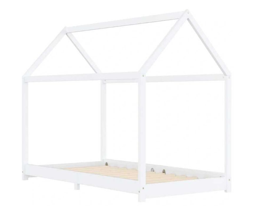Łóżeczko łóżko dziecięce 90 X 200 CM białe  DOMEK NOWOCZESNY STYL