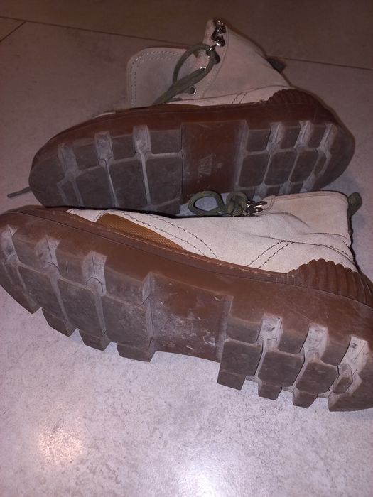 Zara skórzane trapery 39 24,5cm.