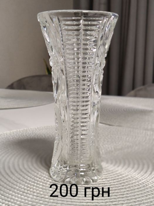 Вази в асортименті: богемія фарфор хрусталь
