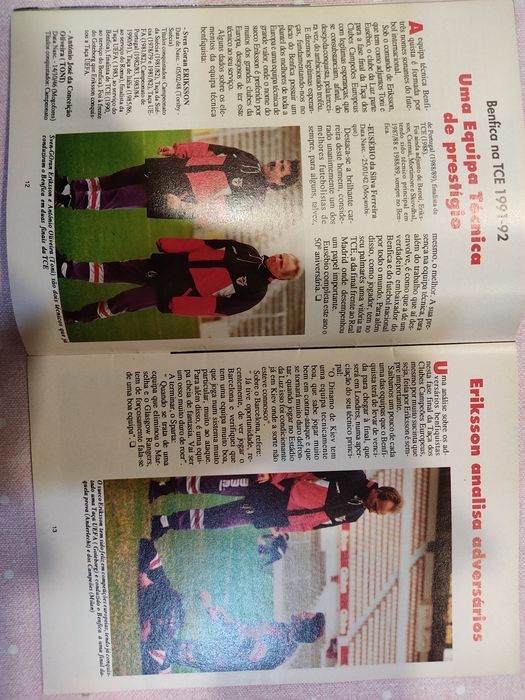 Guia dos campeões Benfica dezembro 1991