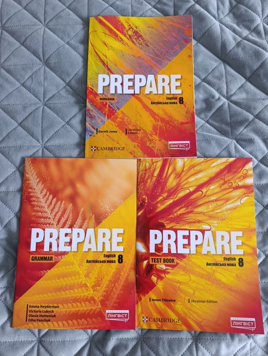Комплект посібників з англійської мови НУШ  8 клас Prepare