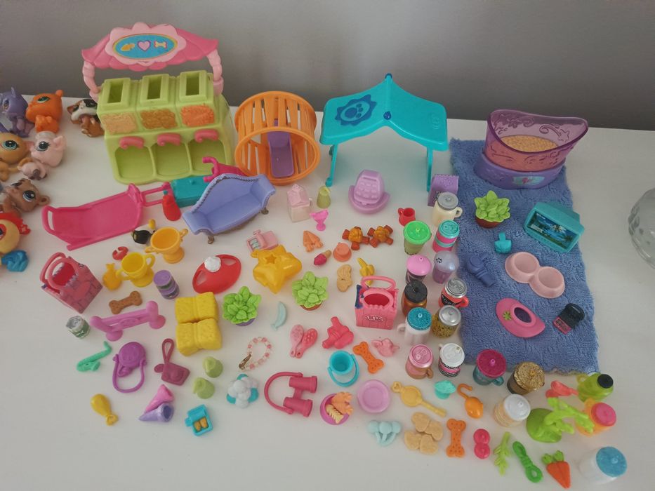 Zestaw lps figurki 126 szt , akcesoria,domek