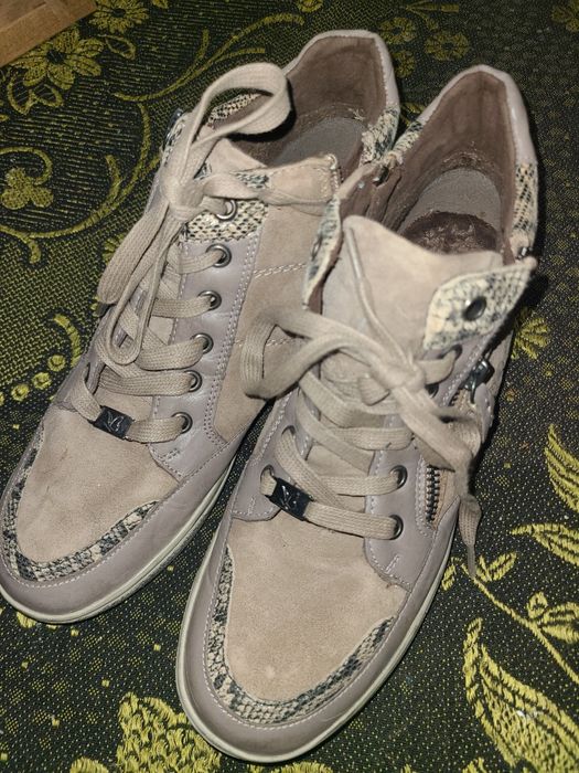 Черевики бежеві, ботинки женские