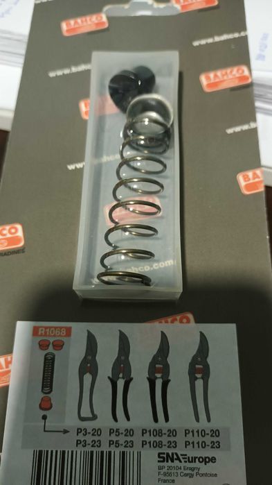 Conjunto de reparação para tesoura de poda Sandvik P-110/23 etc.