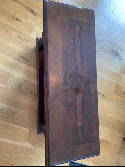 Duże lustro neorenesansowe orzech Antyk