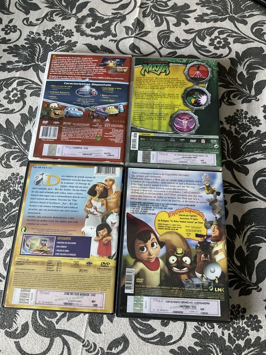 DVD- Tartarugas Ninja, Capuchinho Vermelho