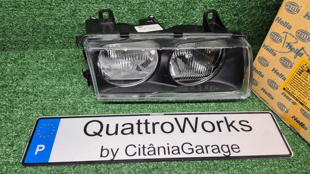 Otica Farol Direito BMW Serie 3 Compact E36 1994 a 2000 Ref. 1AJ007.143101 NOVO HELLA ORIGINAL