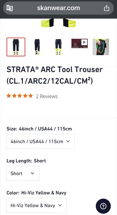 Strata arc tool trouser NOVAS NUNCA USADAS