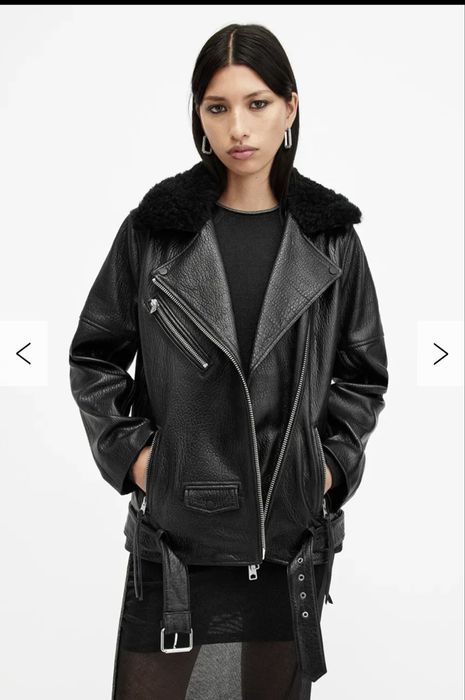 Шкіряна байкерська куртка AllSaints, S
