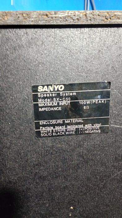 Colunas Sanyo 100w par