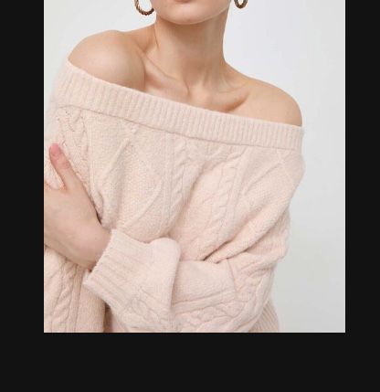 Sweterek GUESS pudrowy róż S