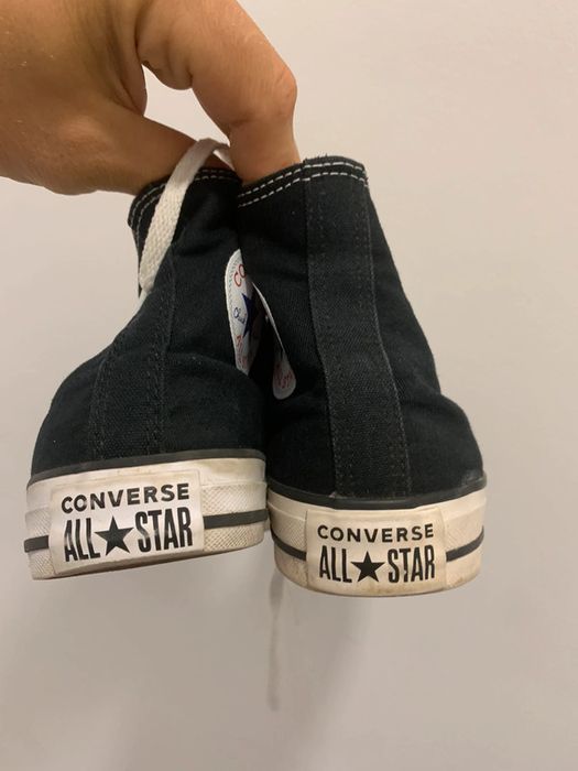 Converse all star czarne wysokie rozmiar 38