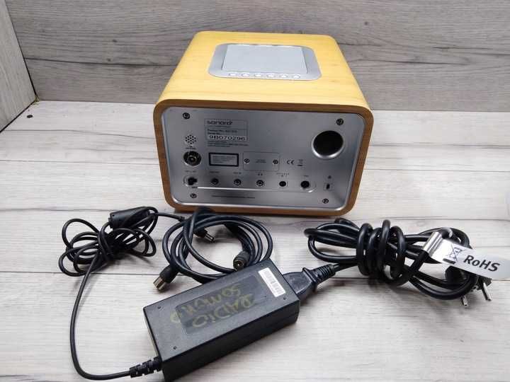 Radio fm/am Cd Zegar DC12V Drewno Retro