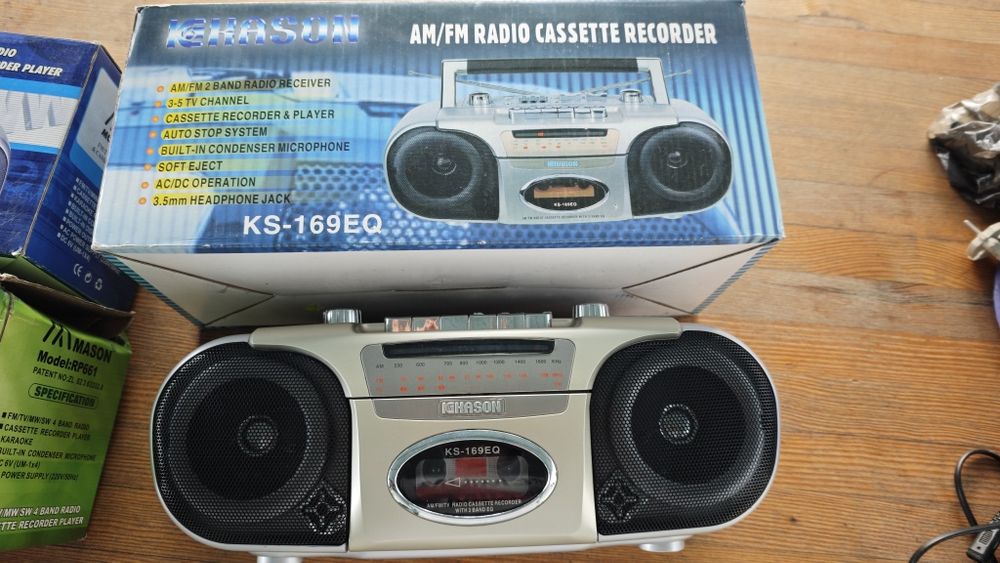 Портативные стерео кассетные радио и мини музыкальные центры. НОВЫЙ