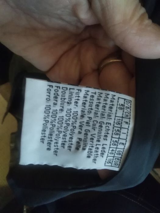 Płaszcz skórzany czarny