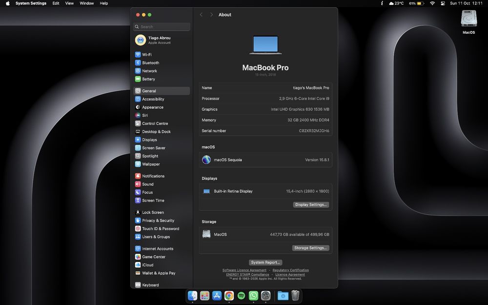 Apple MacBook Pro 2018 - i9 32GB RAM