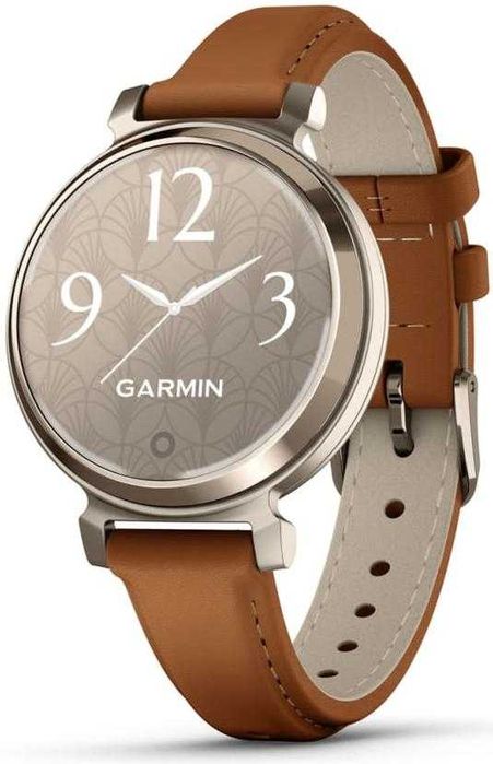 Смарт годинник Garmin Lily 2 Classic Cream Gold with Tan Leather Band