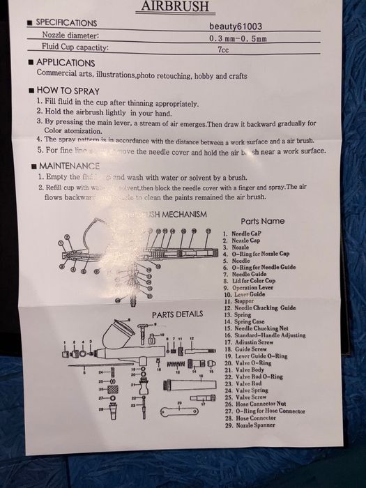 Аерограф для нігтів