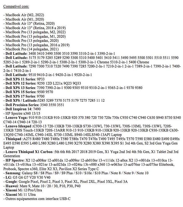 Carregador universal Type-C (USB-C) de 65W - MacBook/Portátil/Notebook64354195780993122